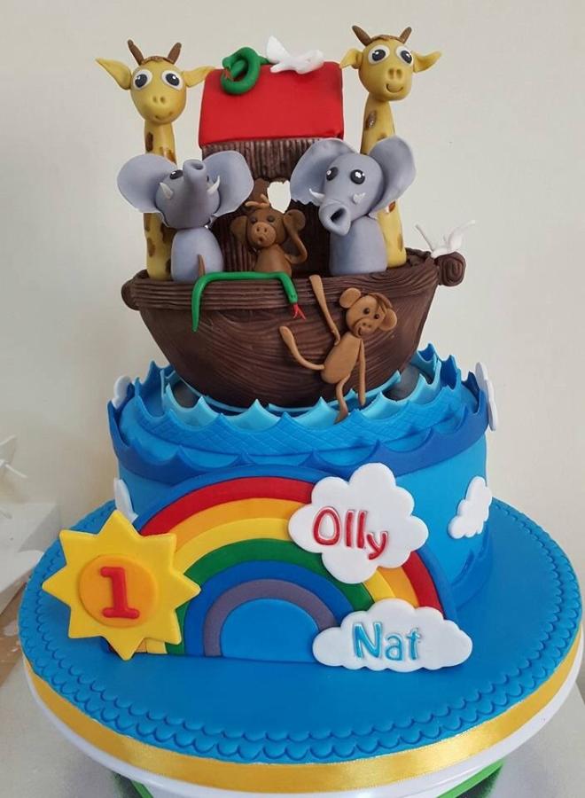 Noah's Ark Birthday Cake