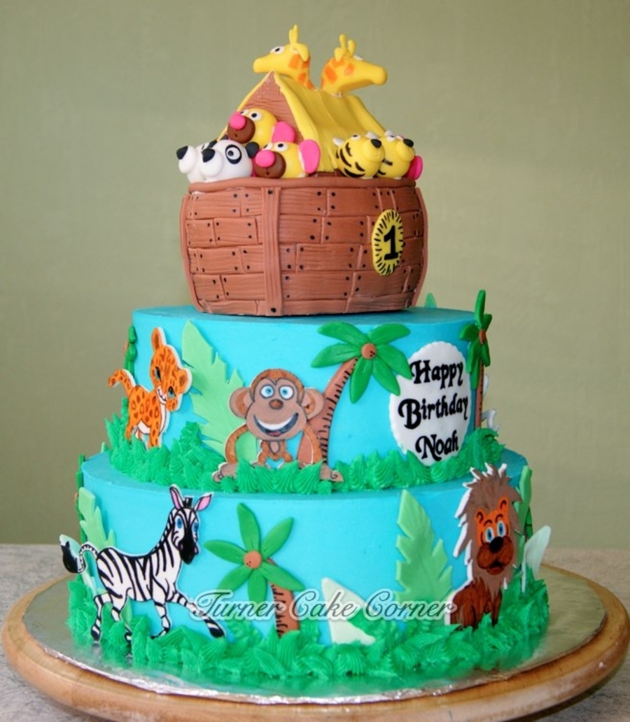 Noah's Ark Birthday Cake