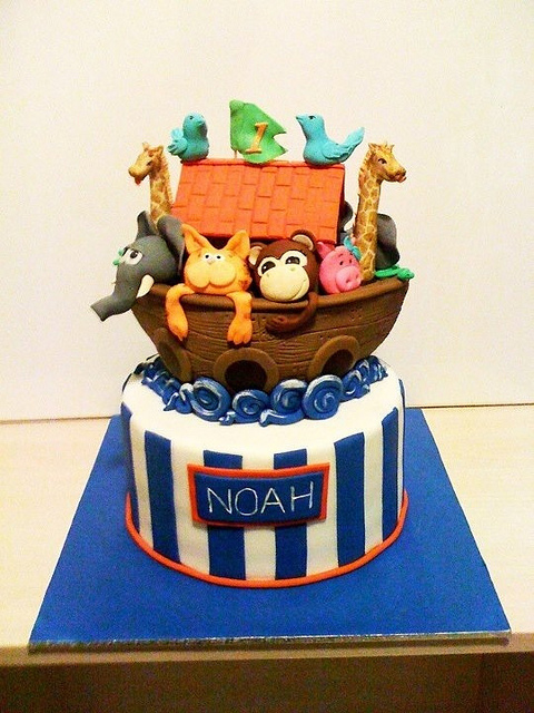 Noah's Ark Birthday Cake