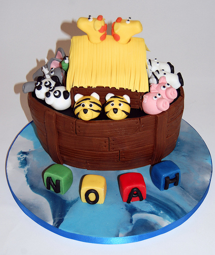 Noah's Ark Birthday Cake