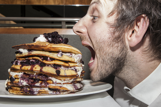 8 Photos of Person Eating Pancakes 8 Photos of Person Eating Pancakes
