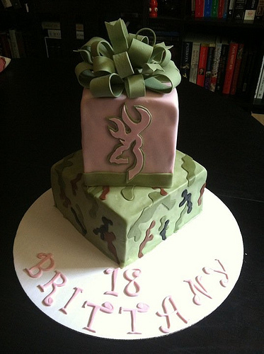 Pink Camo Birthday Cake Pink Camo Birthday Cake