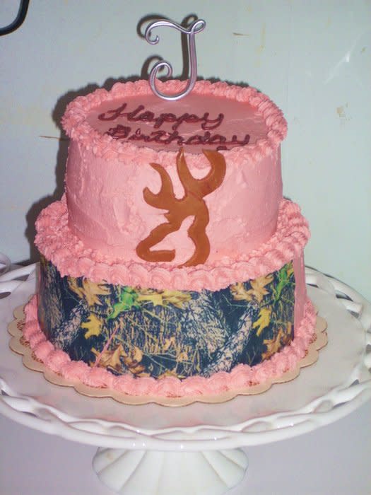 Pink Camo Browning Cake Pink Camo Browning Cake