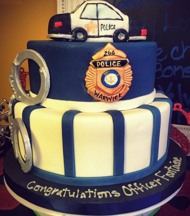 Police Officer Graduation Cake