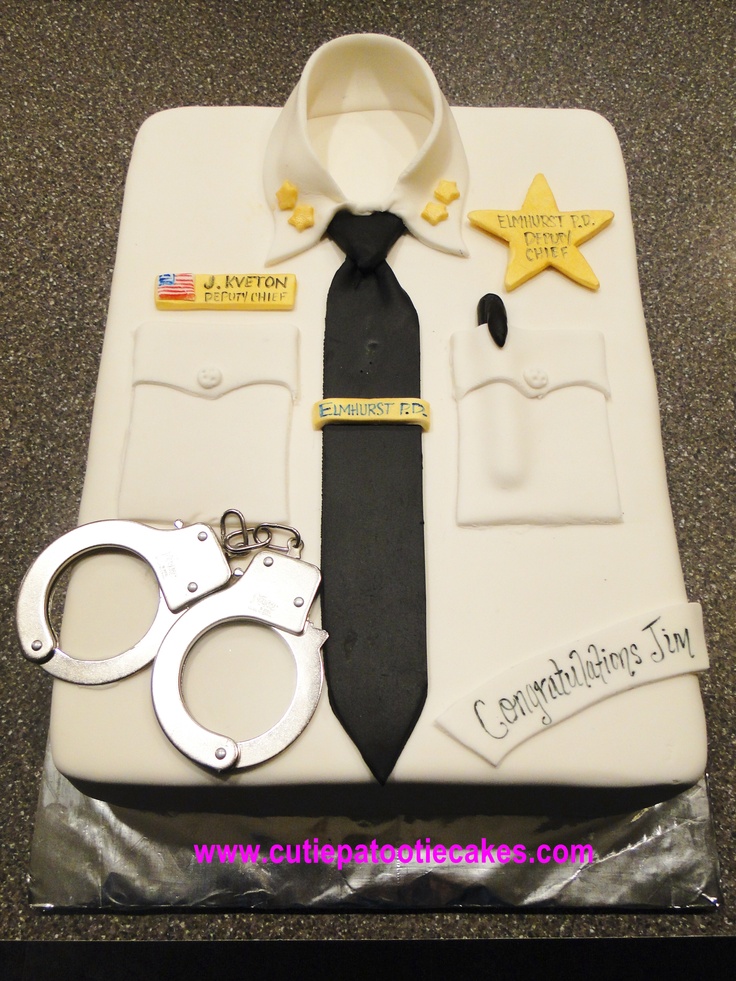 Police Shirt Cake