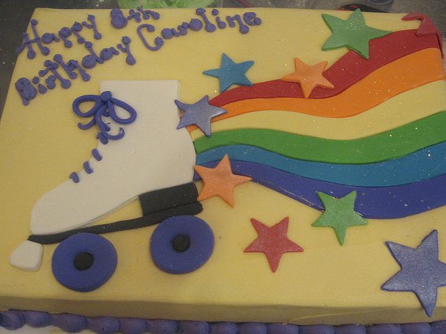 Rainbow Roller Skate Cake Rainbow Roller Skate Cake