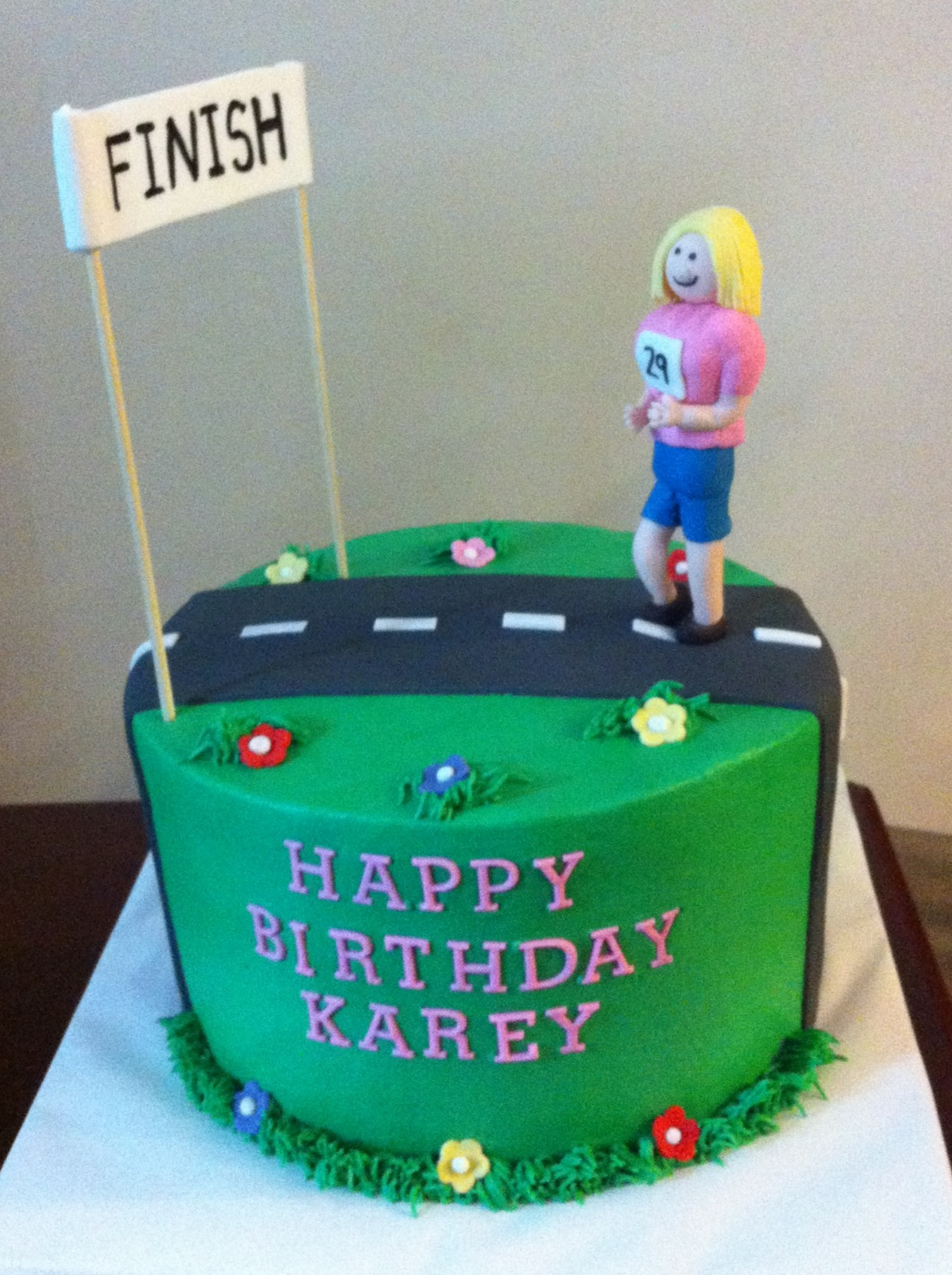 Runners Birthday Cake Runners Birthday Cake