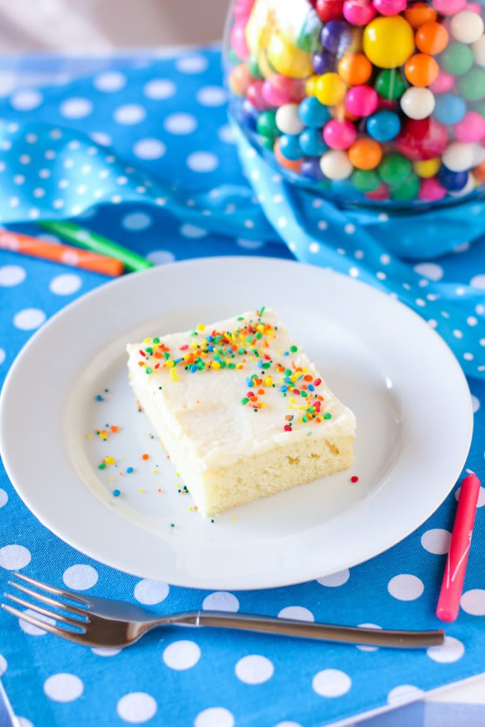 Sheet Cake with Fluffy Frosting Sheet Cake with Fluffy Frosting