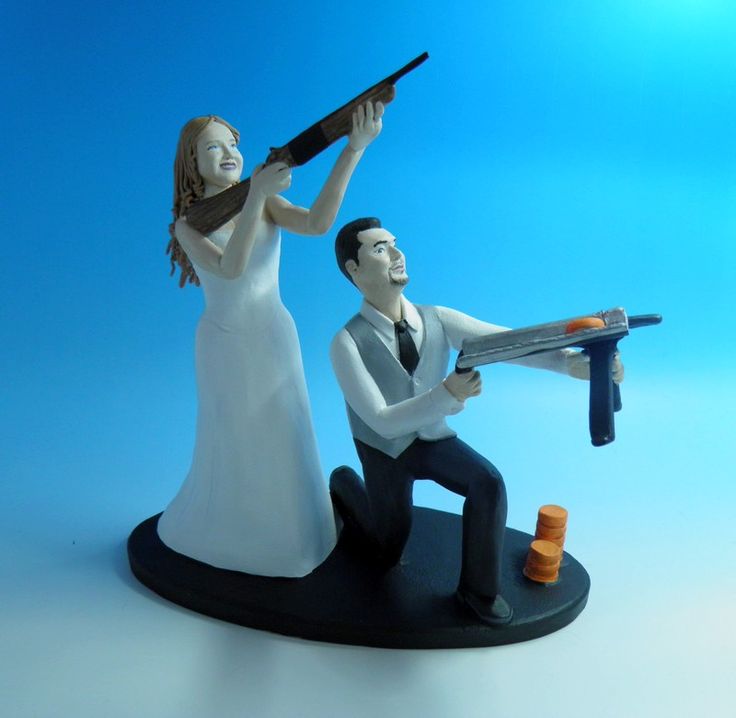 8 Photos of Shooting The Groom Wedding Cakes