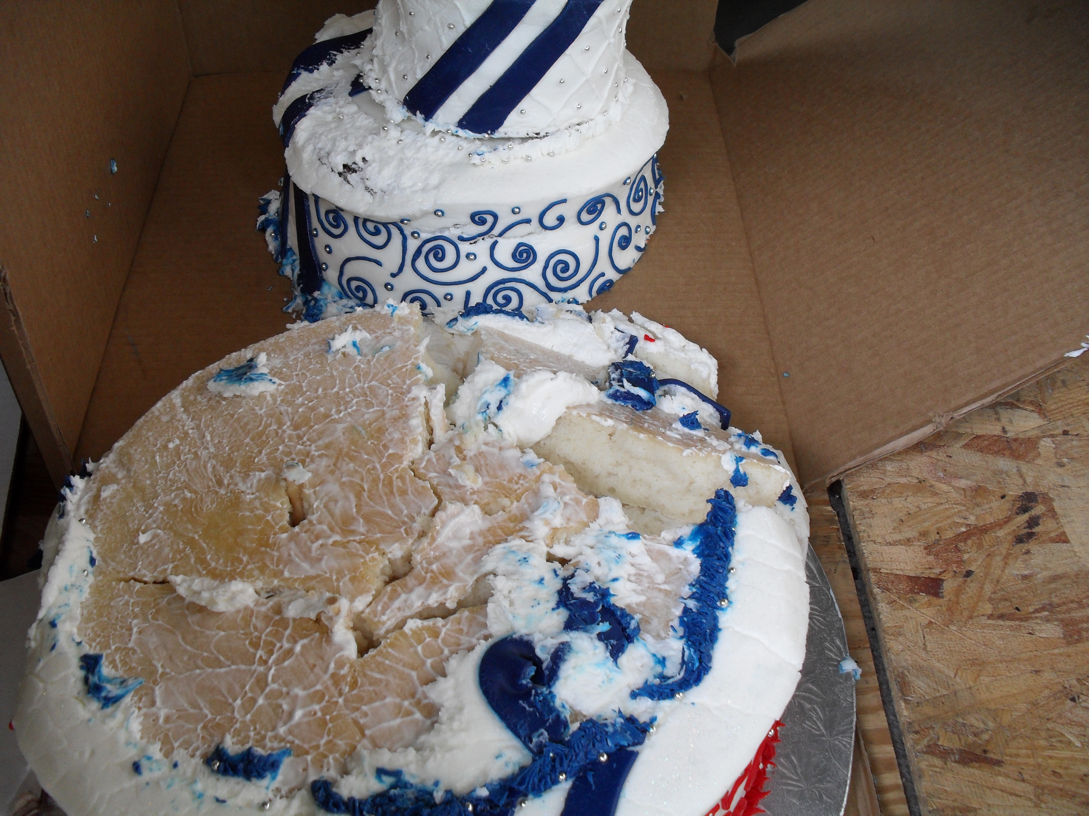Smashed Wedding Cake Smashed Wedding Cake