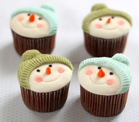 Snowman Cupcakes Snowman Cupcakes