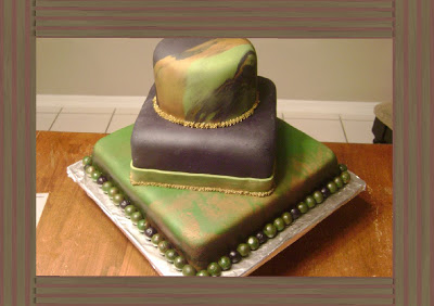 Square Camo Birthday Cakes Square Camo Birthday Cakes