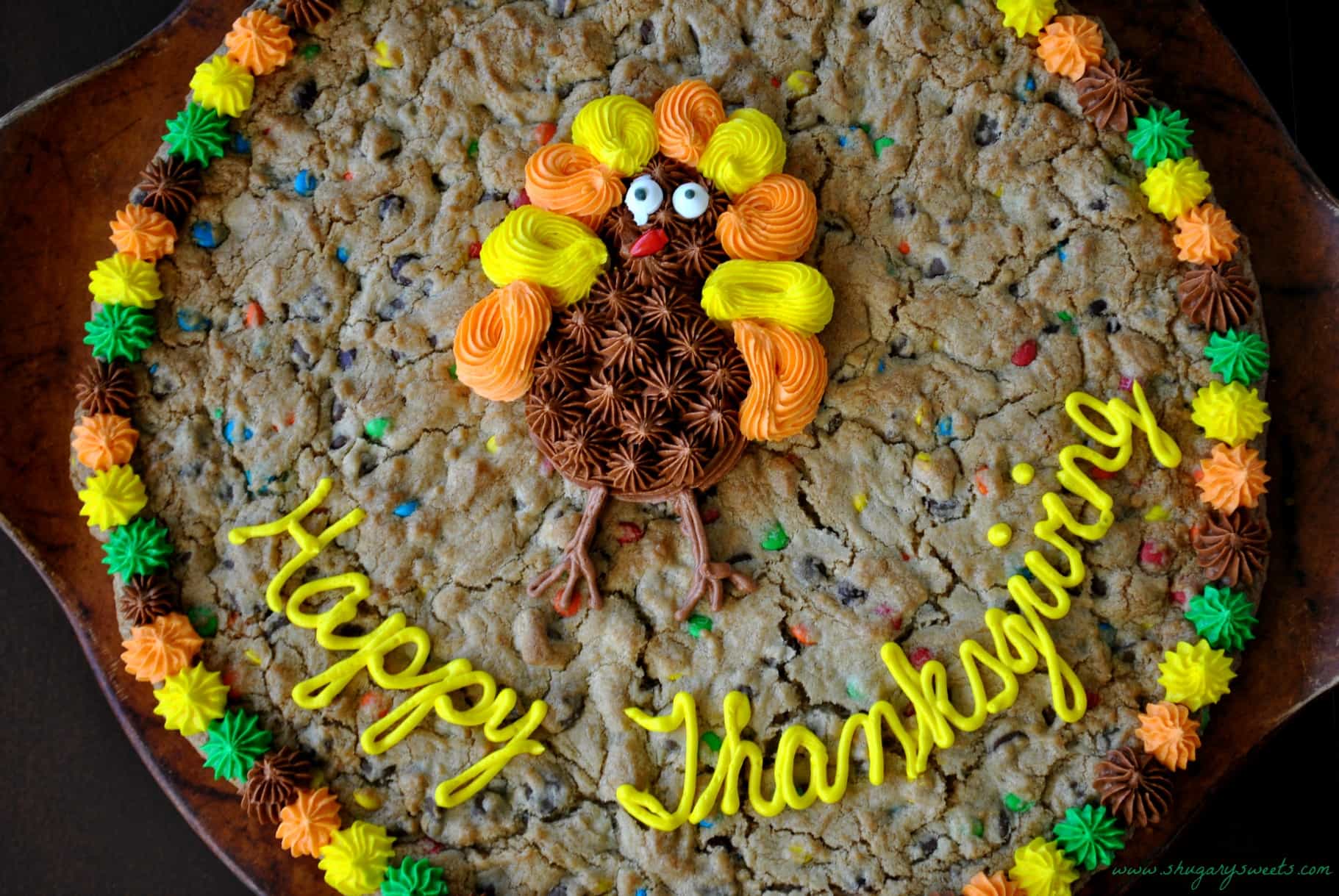 Thanksgiving Cookie Cake Thanksgiving Cookie Cake