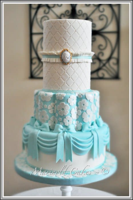 Tiffany Blue Wedding Cake Tiffany Blue Wedding Cake