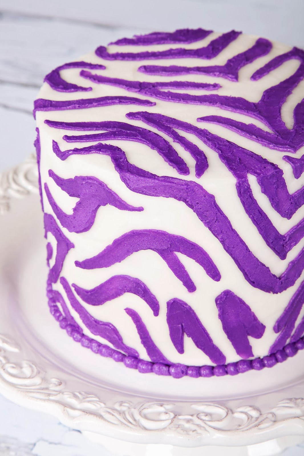 Zebra Print Smash Cake