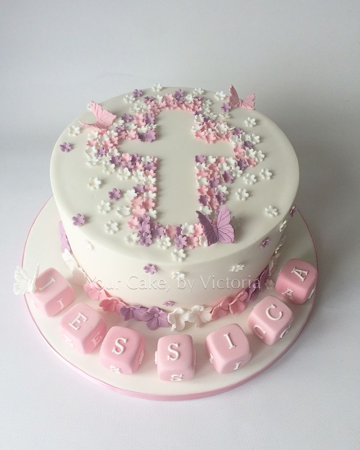 Baby Girl Baptism Cake Ideas Baby Girl Baptism Cake Ideas