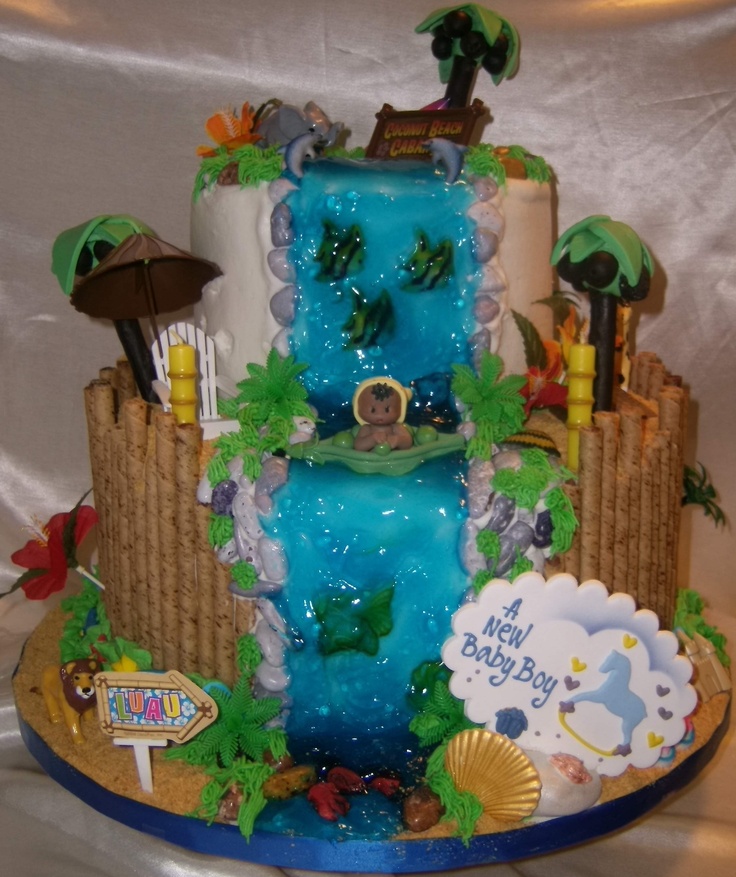 Beach Theme Baby Shower Cake