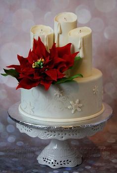 Christmas Poinsettia Cake Christmas Poinsettia Cake