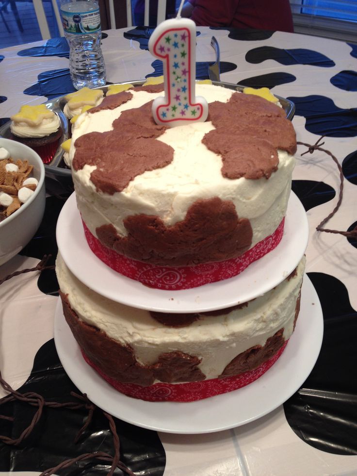 Cow Print Cake