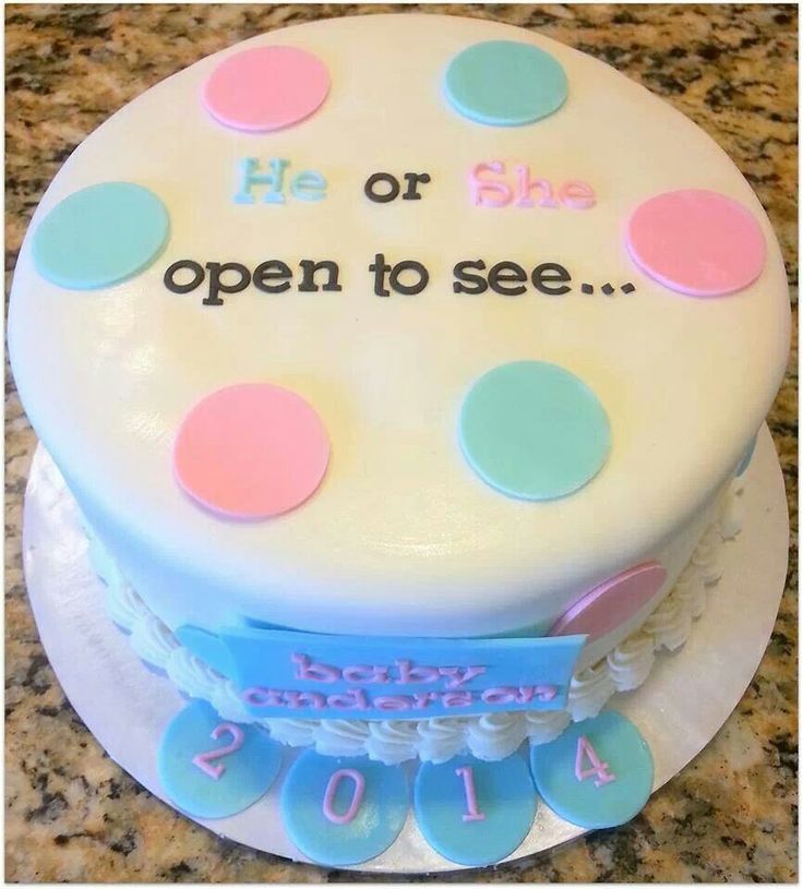 Cute Baby Reveal Cake Cute Baby Reveal Cake