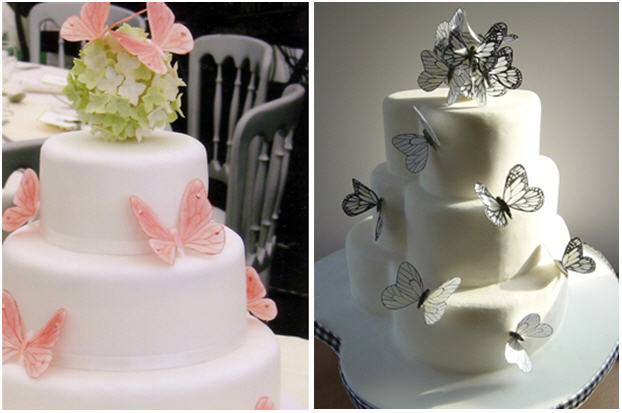 Elegant Butterfly Baby Shower Cakes Elegant Butterfly Baby Shower Cakes