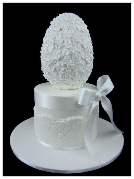 Elegant Easter Egg Cake Elegant Easter Egg Cake