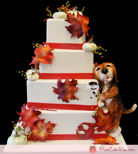Fall Themed Wedding Cake Fall Themed Wedding Cake
