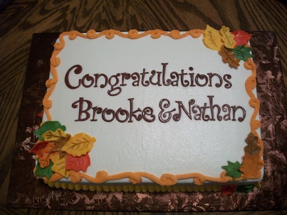 Fall Themed Wedding Cake Fall Themed Wedding Cake