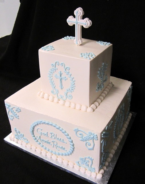 First Communion Cake with Cross First Communion Cake with Cross