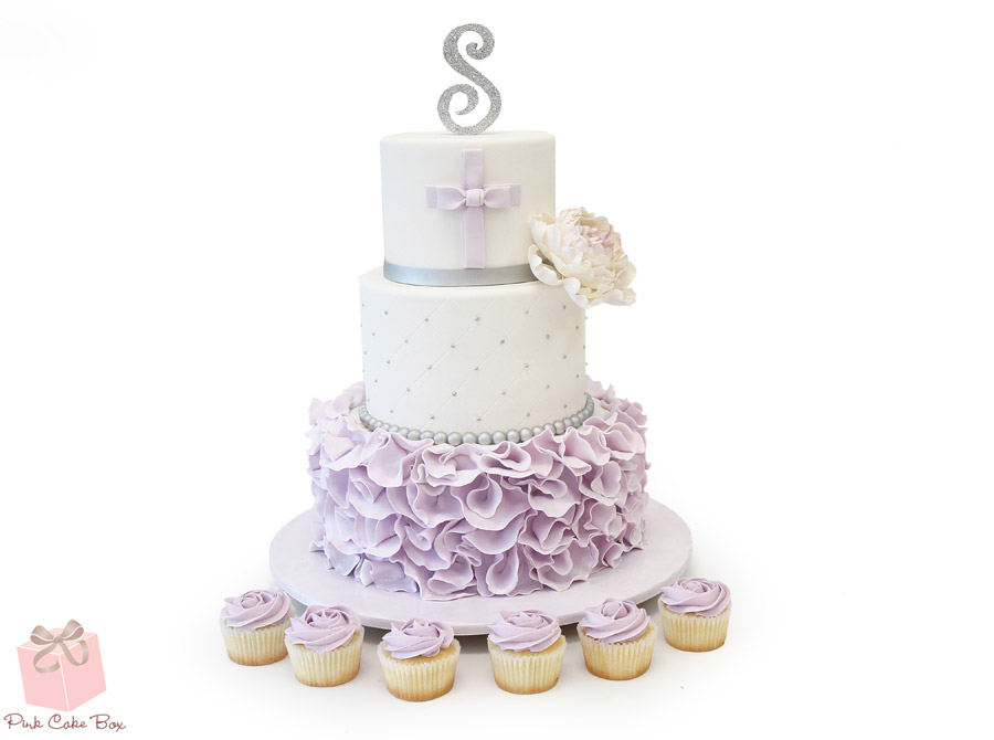 5 Photos of Communion Cakes Yellow And Lavender 5 Photos of Communion Cakes Yellow And Lavender