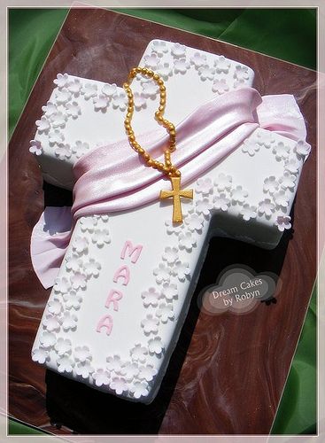 First Communion Cross Cake First Communion Cross Cake