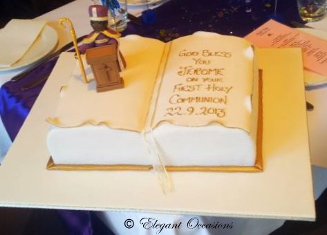 First Holy Communion Bible Cake First Holy Communion Bible Cake
