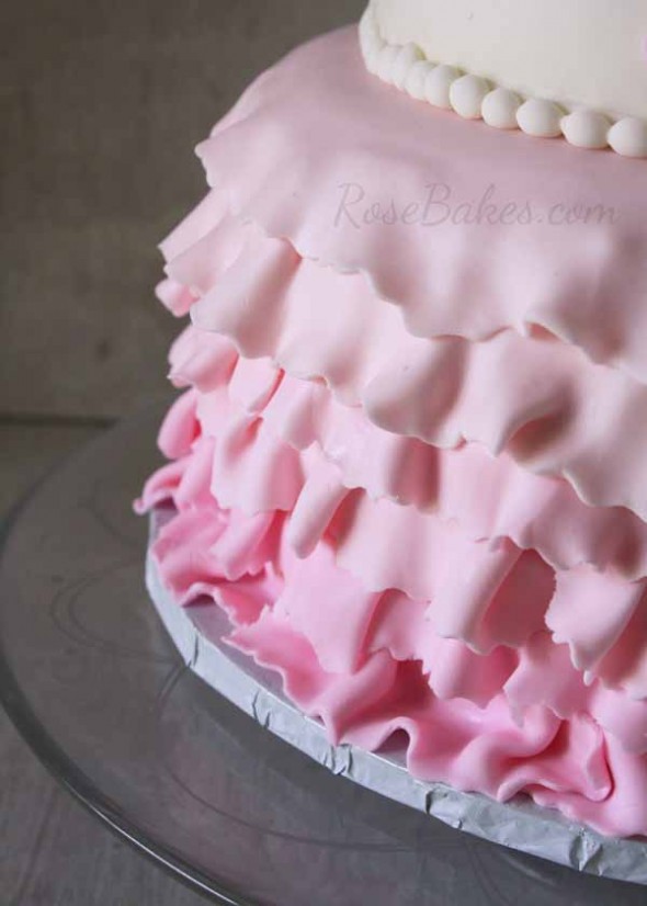 Fondant Baby Girl Baptism Cake Fondant Baby Girl Baptism Cake