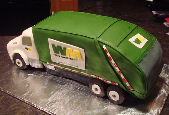 Garbage Truck Birthday Cake Garbage Truck Birthday Cake