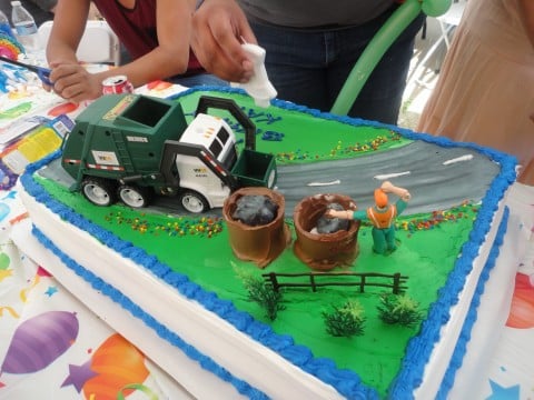 Garbage Truck Cake Garbage Truck Cake