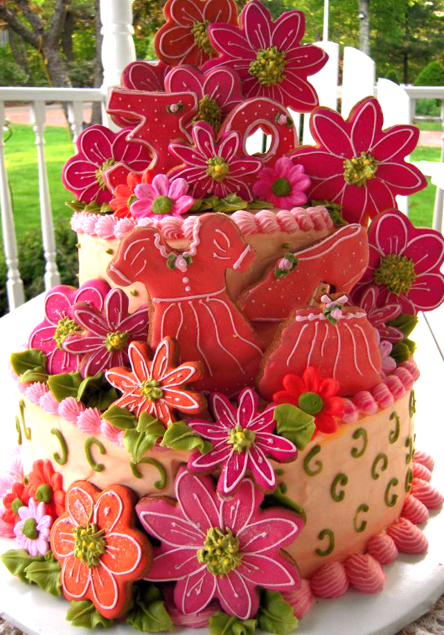 10 30th Birthday Cupcakes Flowers Photo Happy Birthday Cake With