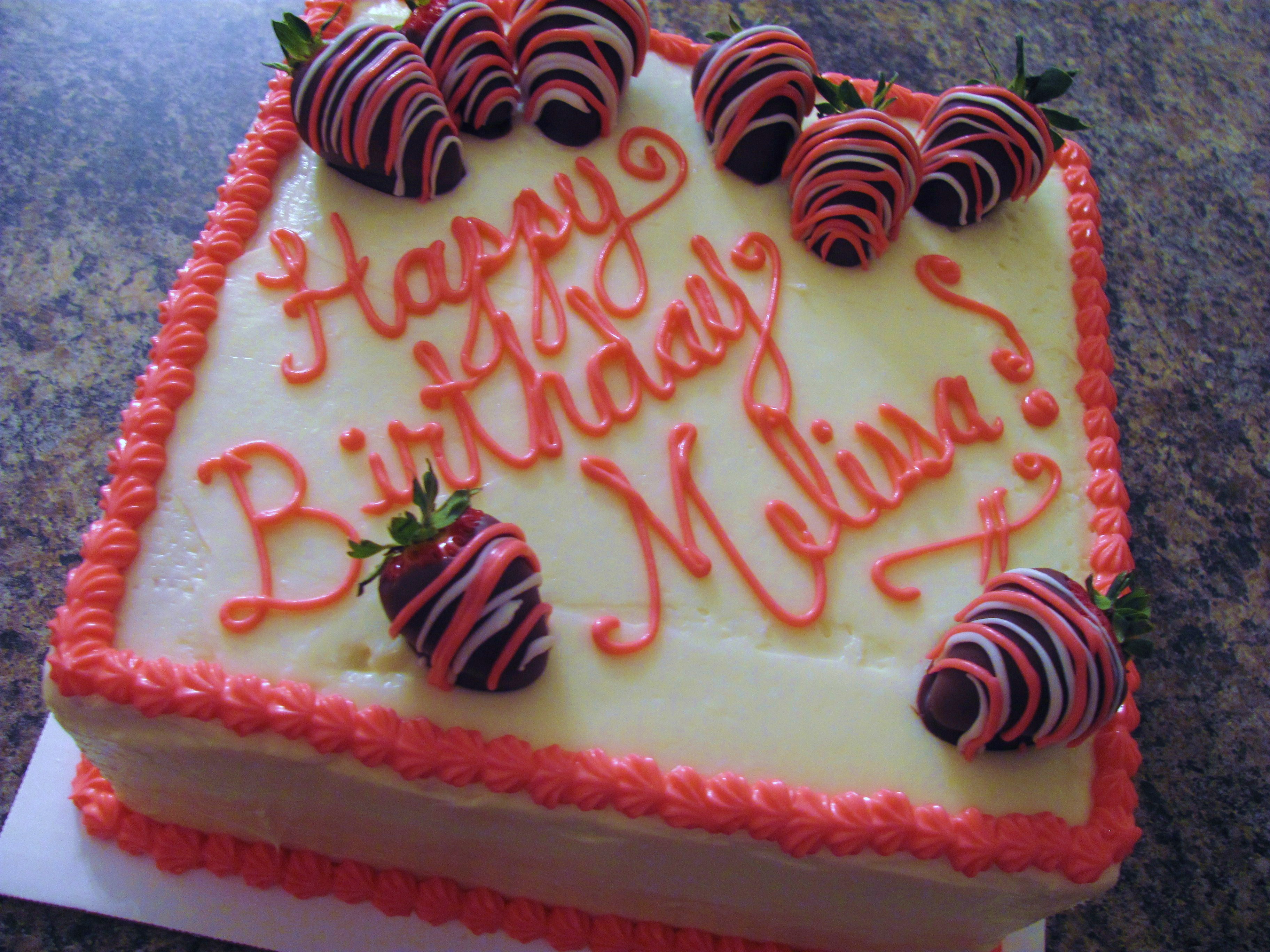 Happy Birthday Melissa Cake.