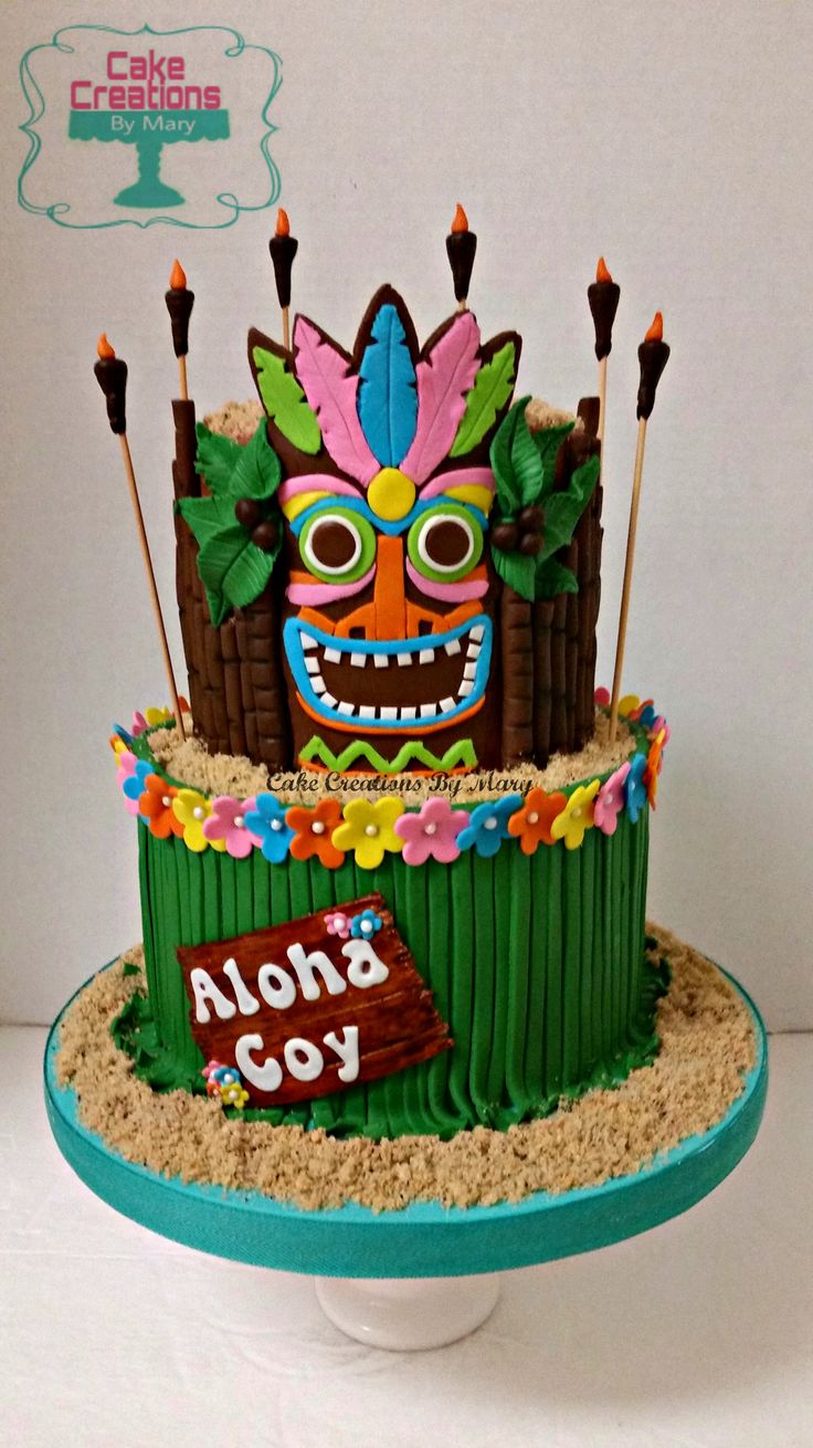 Hawaiian Cake Decorations