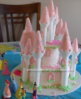Homemade Princess Castle Birthday Cake Homemade Princess Castle Birthday Cake