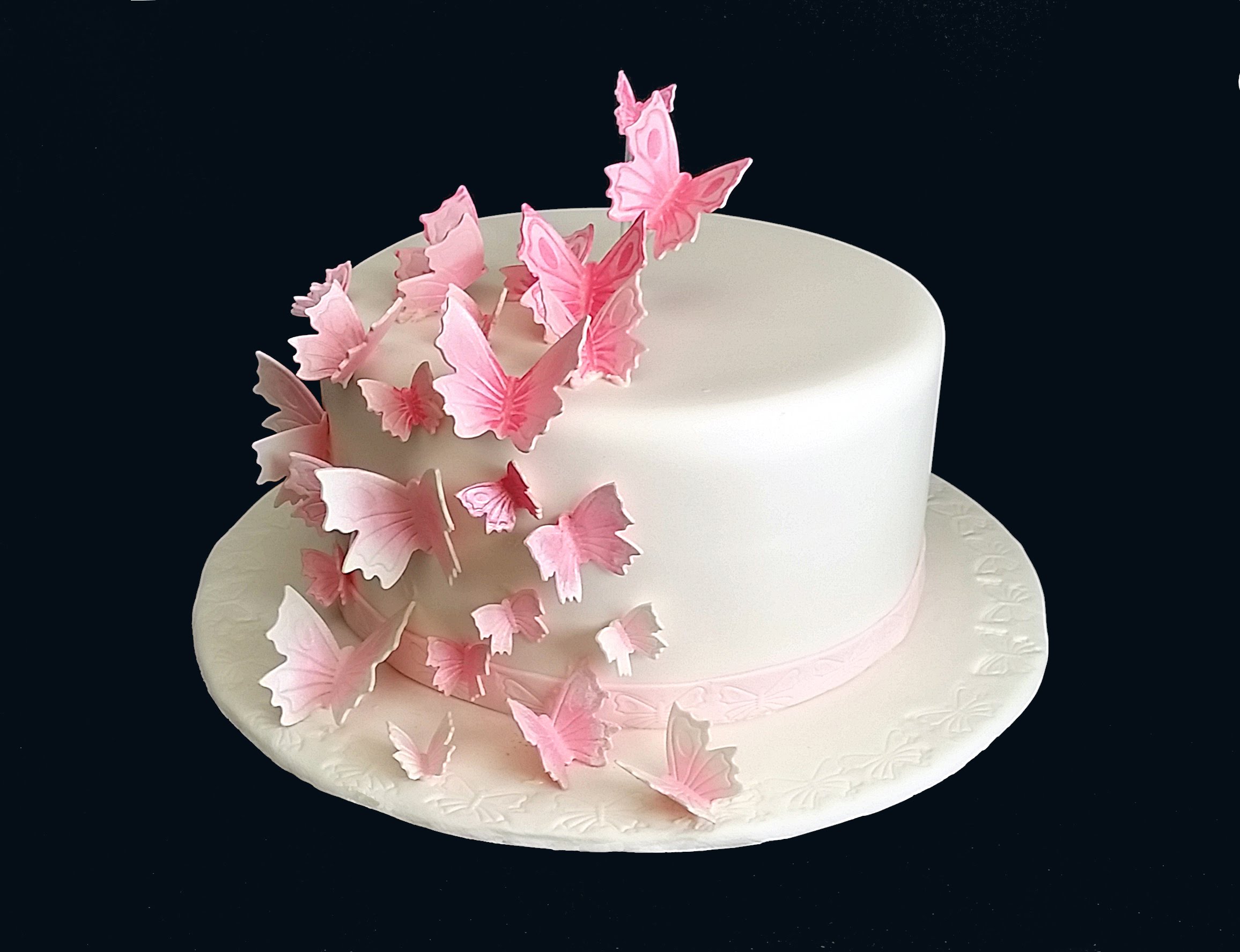 How to Make a Cake for Fondant Butterflies How to Make a Cake for Fondant Butterflies