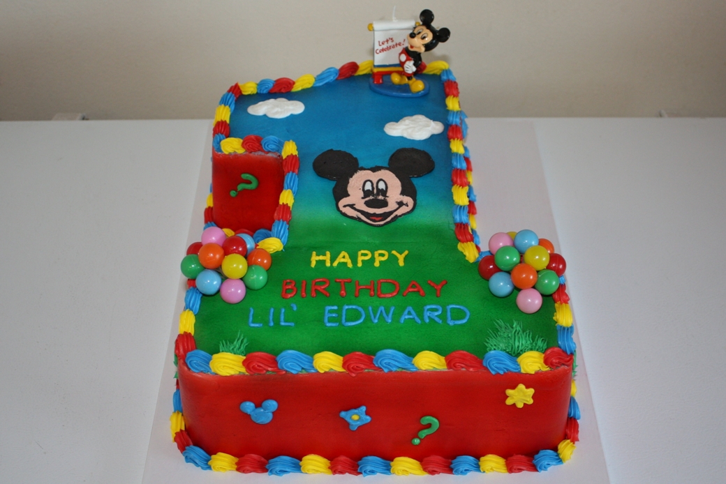 11 Publix Birthday Cakes 1 Mickey On Photo Mickey Mouse 1st