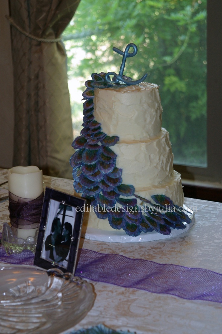 Peacock Bridal Shower Cake Peacock Bridal Shower Cake