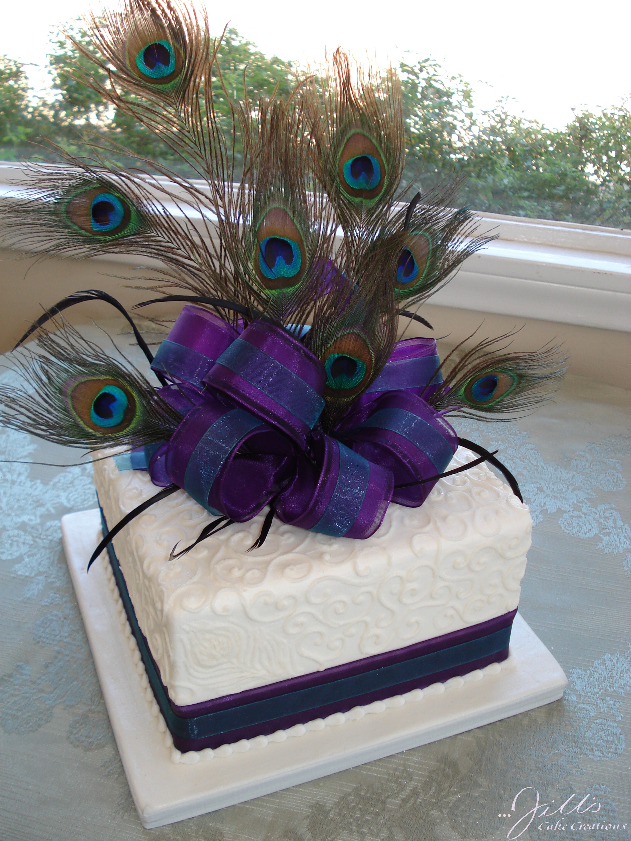 Peacock Wedding Shower Cake Peacock Wedding Shower Cake