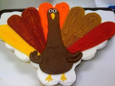 7 Photos of Thanksgiving Pull Apart Cupcake Cakes 7 Photos of Thanksgiving Pull Apart Cupcake Cakes