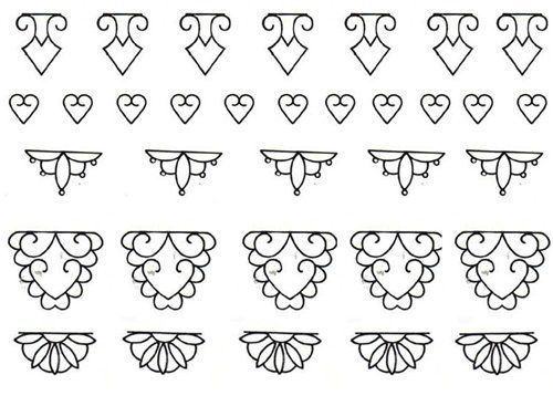 Royal Icing Lace Pattern Templates
