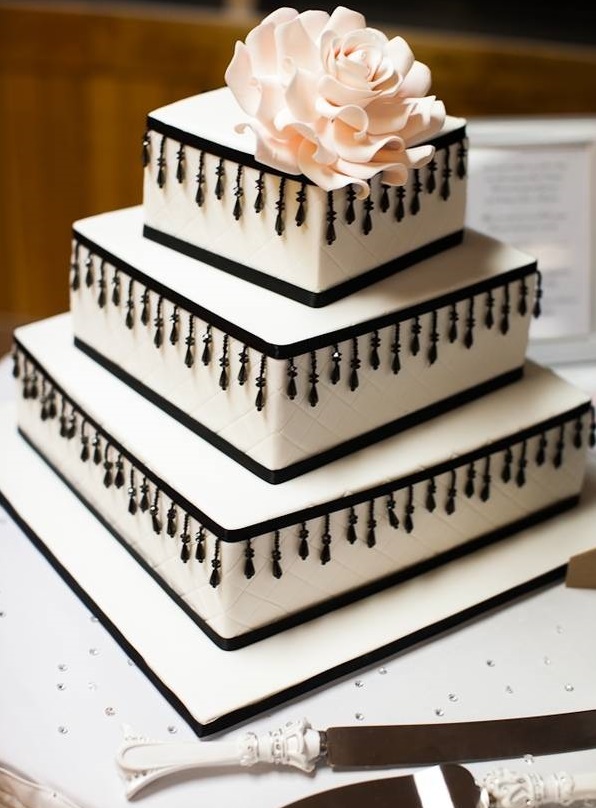 11 White White White With Layer Cakes And Cupcakes Flowers 3 Photo