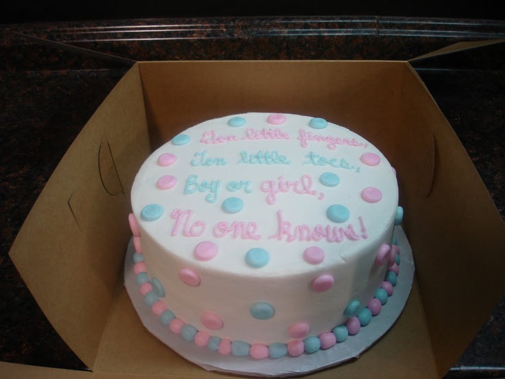 Baby Gender Reveal Cake Idea Baby Gender Reveal Cake Idea