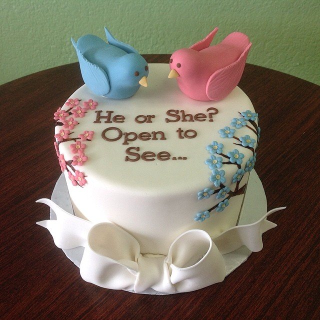 Baby Gender Reveal Cake Idea Baby Gender Reveal Cake Idea