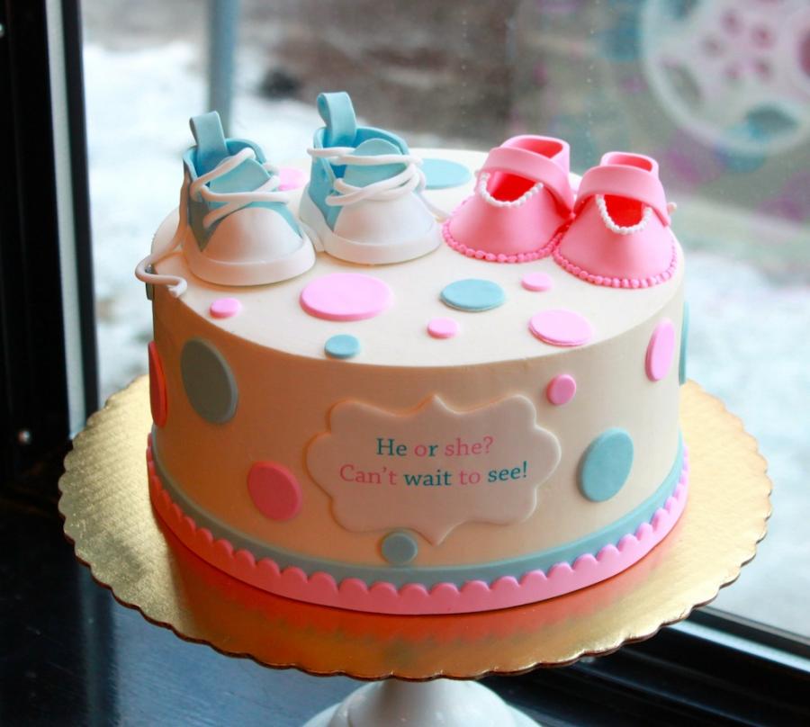Baby Gender Reveal Cake Baby Gender Reveal Cake