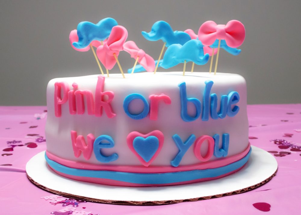 Baby Gender Reveal Cake Baby Gender Reveal Cake